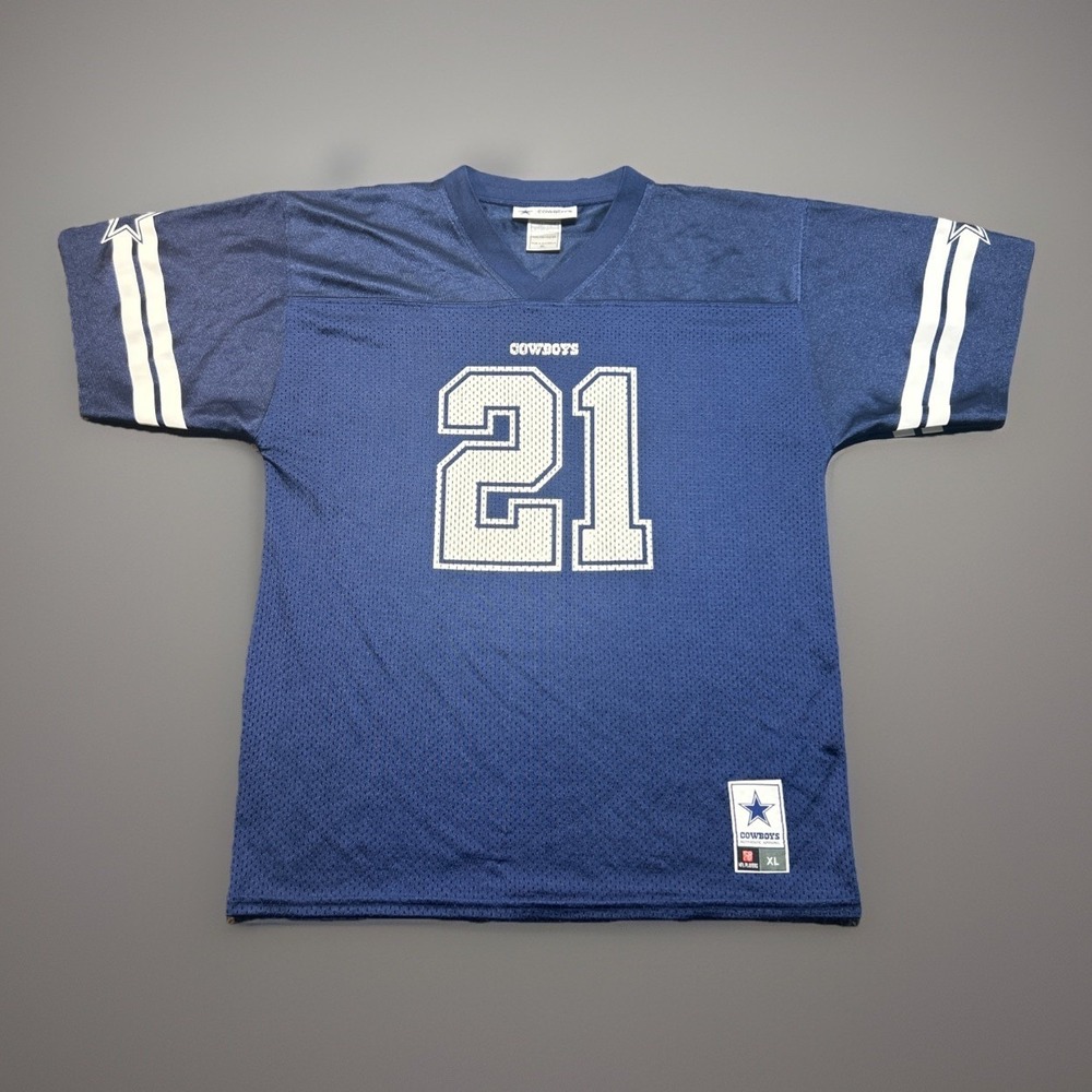 Dallas Cowboys Ezekiel Elliott 21 Jersey Mens XL Blue NFL Authentic Apparel Mesh